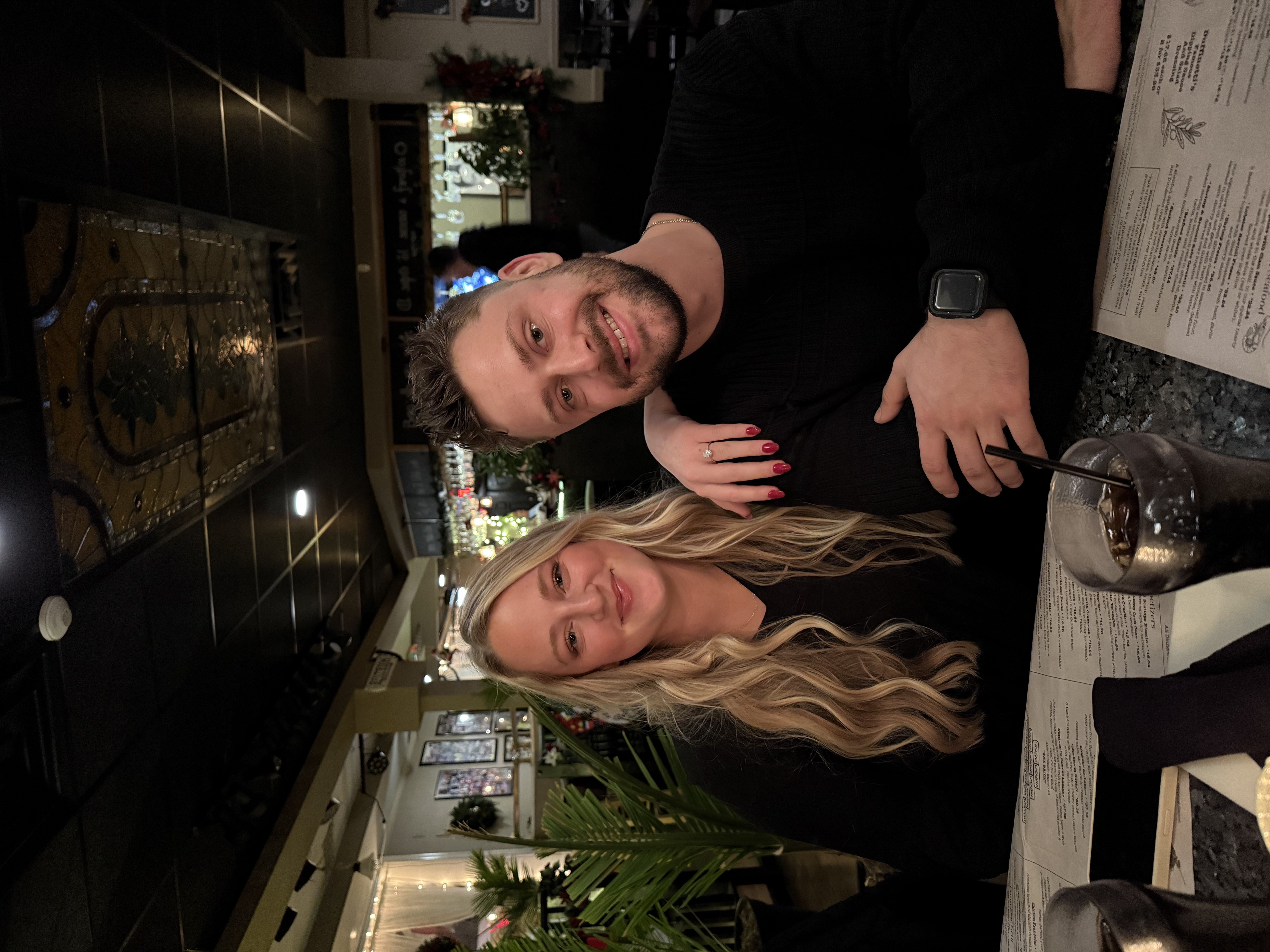 Gabrielle and Kaan — founders of Harbor Coffee House